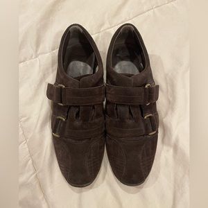 Bally brown suede sneakers worn but still lots of life left in them…